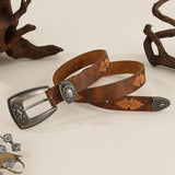 DENIM STYLE HAND WOVEN STRING PUNK STYLE RIVET BELT_CWMM3958