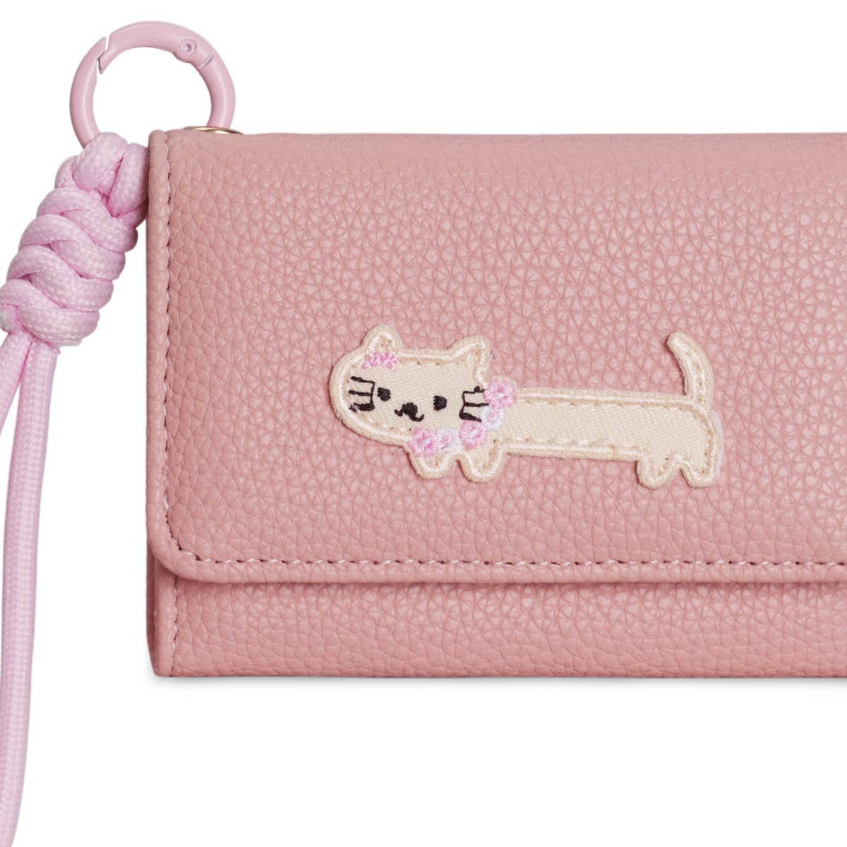 Cute Cartoon Cat Patch Trifold Short Wallet_Cwab06200
