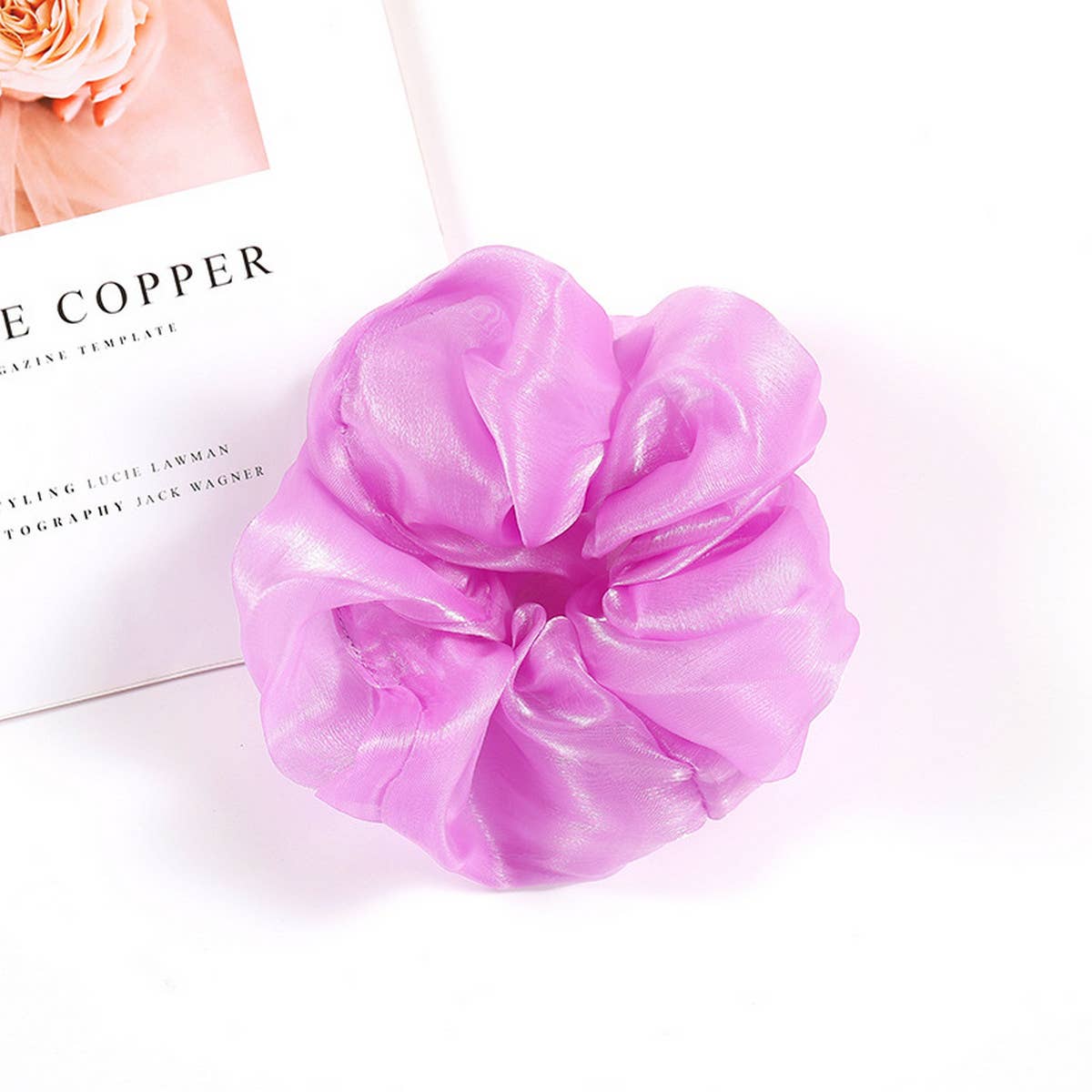 RETRO SIMPLE MESH HAIR ROPE_CWAHA0872