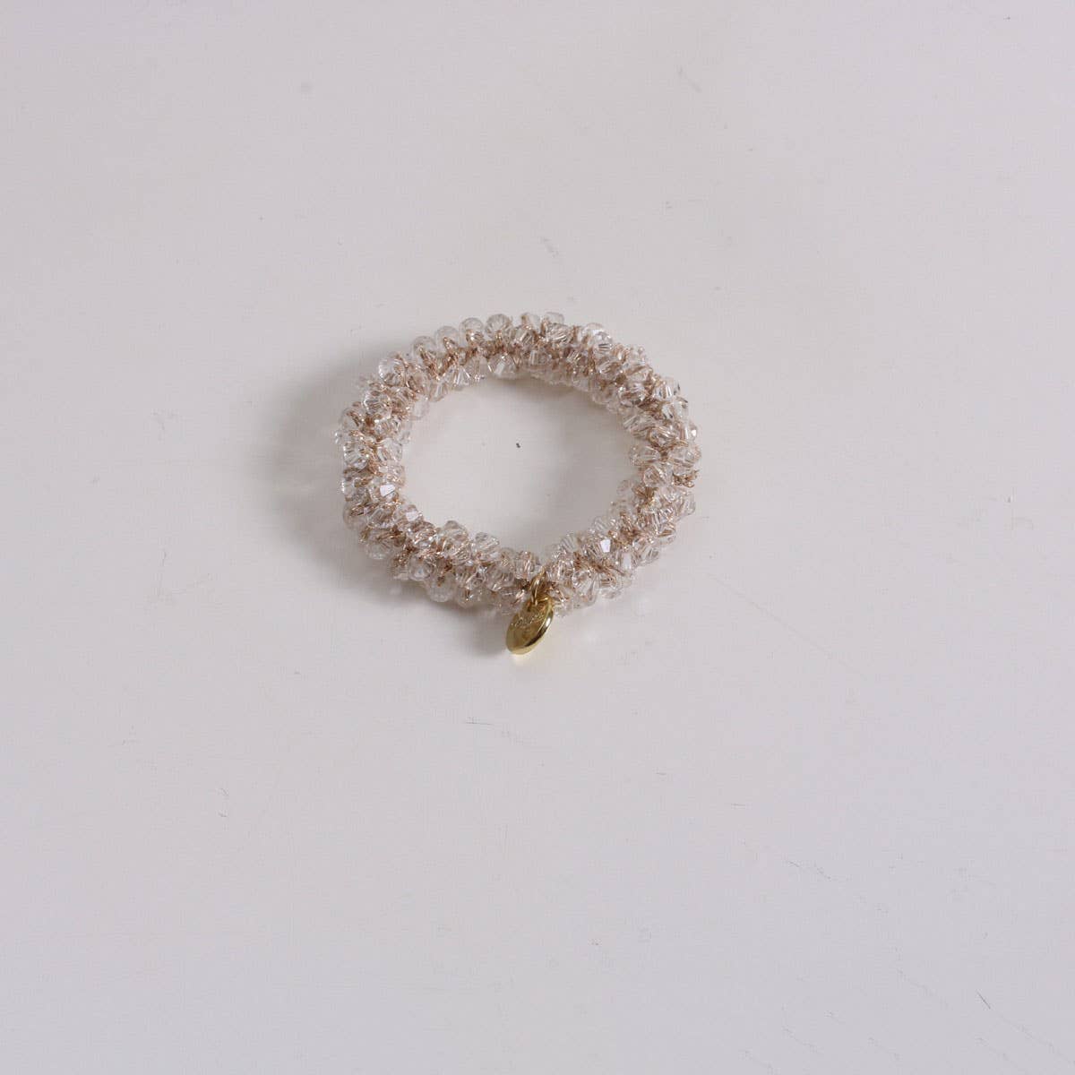 CUTE PEARL CRYSTAL HAIR TIE ELASTIC HANDMADE BAND_CWAHA6763