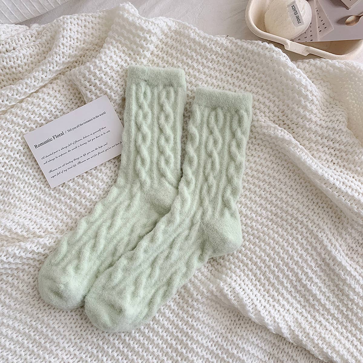 COZY THICK PLUSH HEMP KNIT SOCKS FOR FALL WINTER_CWMS0881