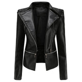 Womens Leather Garment With Removable Hem