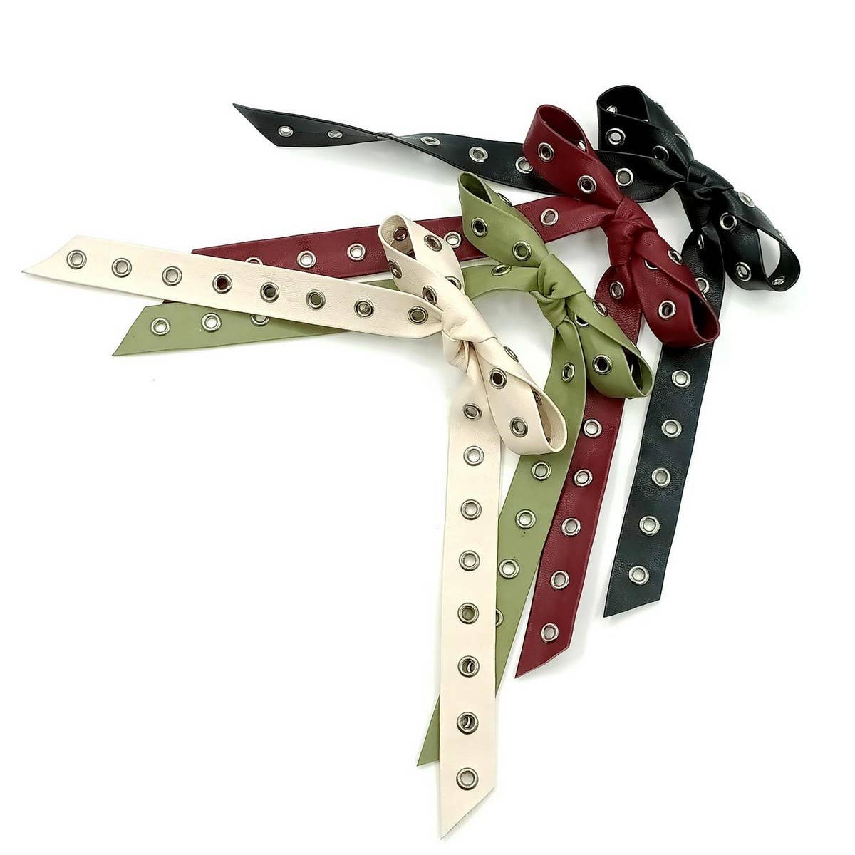 NEW ELEGANT ANCORARED STUDDED LARGE BOW CLIP_CWAHA6345