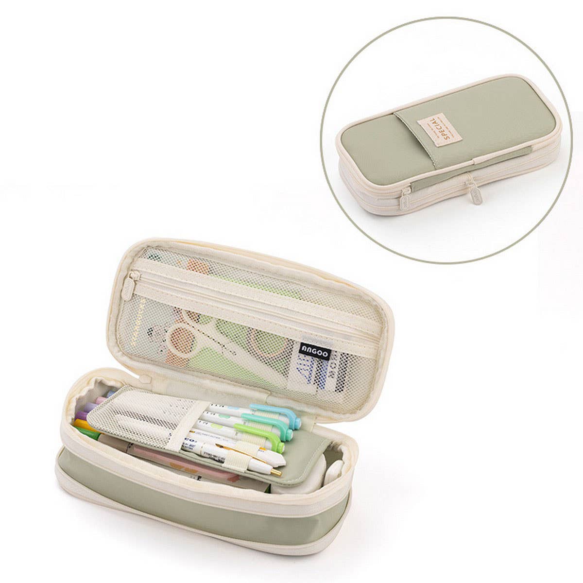 MACAROON COLOR MATCHING LARGE CAPACITY PENCIL CAS_CWMM1975