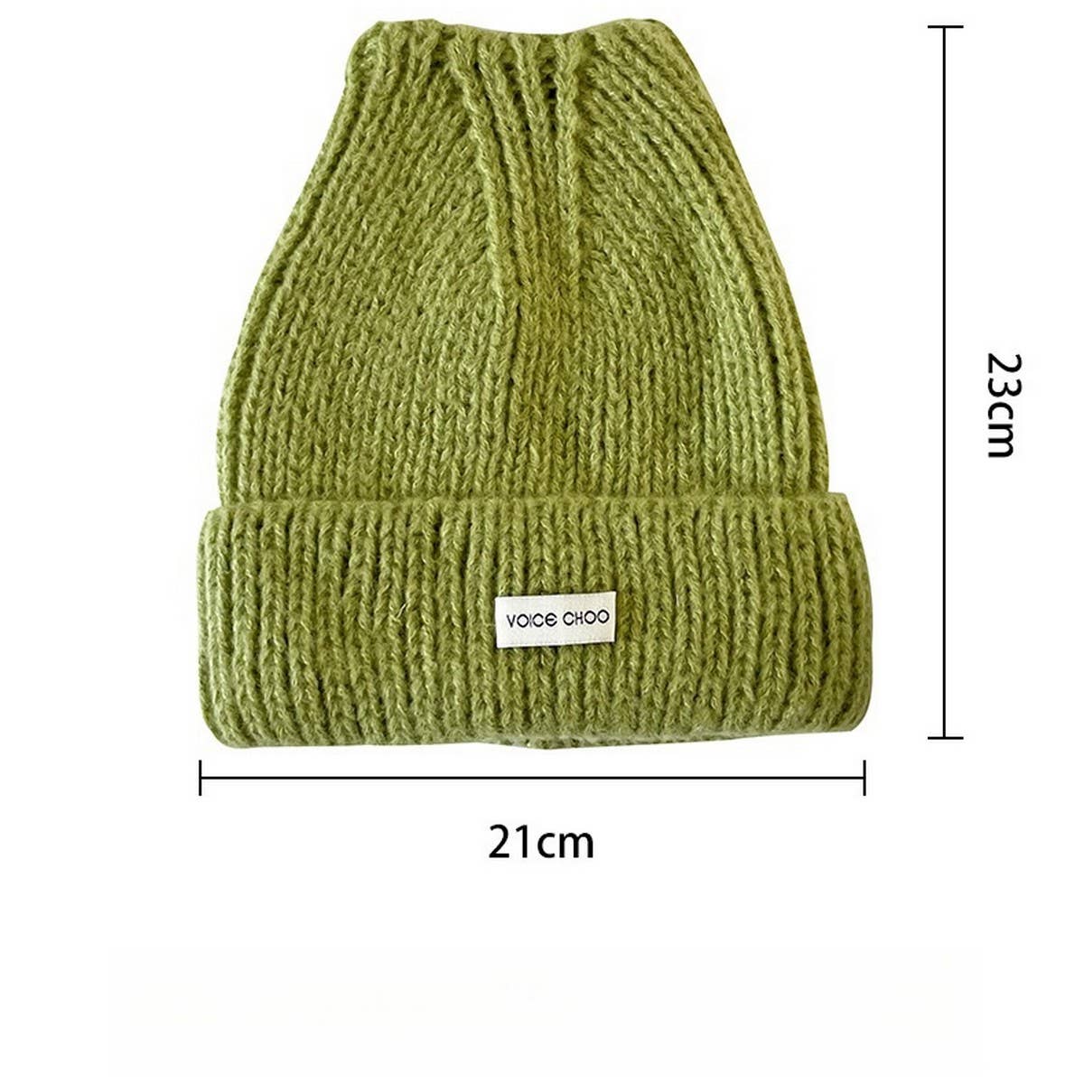ADULT KNITTED HAT CUTE SOLID COLOR LADIES_CWAH2054