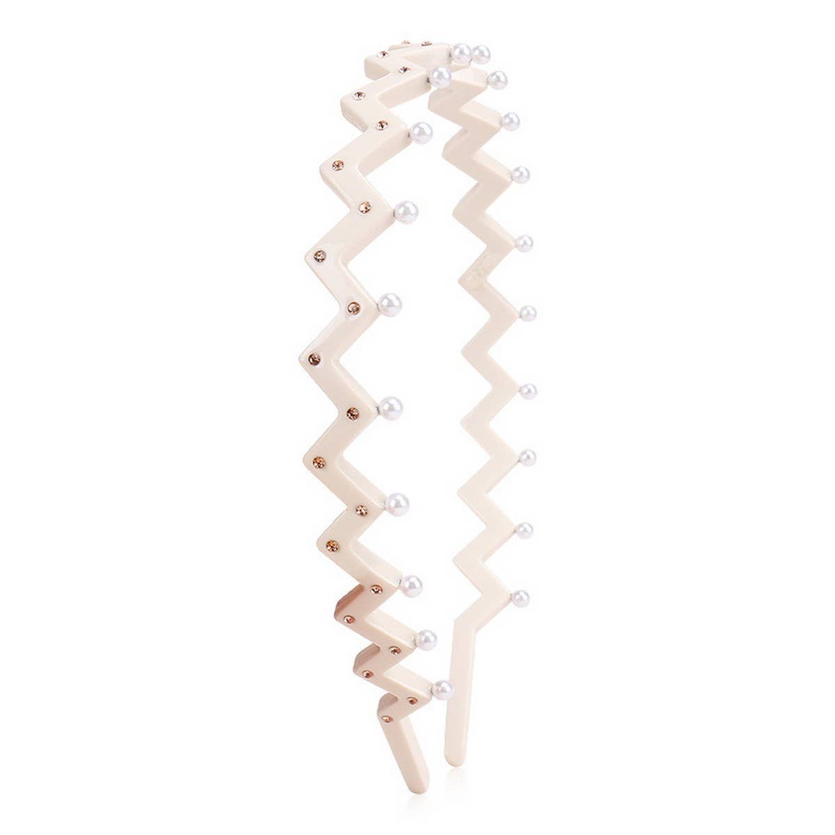 Wave Diamond Studded Headband Hair Clip