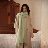 BLEND SCARF 75 WOOL THICK SOLID NECKWARMER_CWASC2283