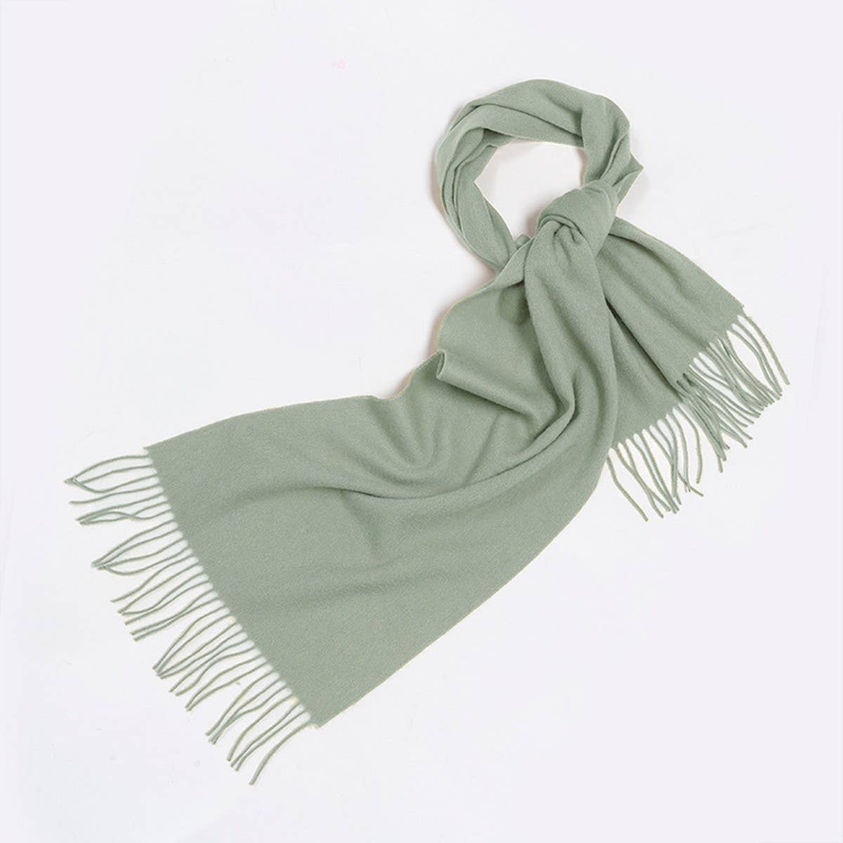 100% WOOL SIMPLE SOLID COLOR SCARF UNISEX_CWASC2296