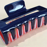 4TH OF JULY RECTANGLE HAIR CLAW CLIPS_CWAHA0700