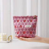 3D Heart Canvas Makeup Pouch Bag Women_Cwab06113