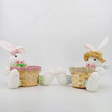 Easter Cute Bunny Decorative Doll Storage Basket_Cwmm3484