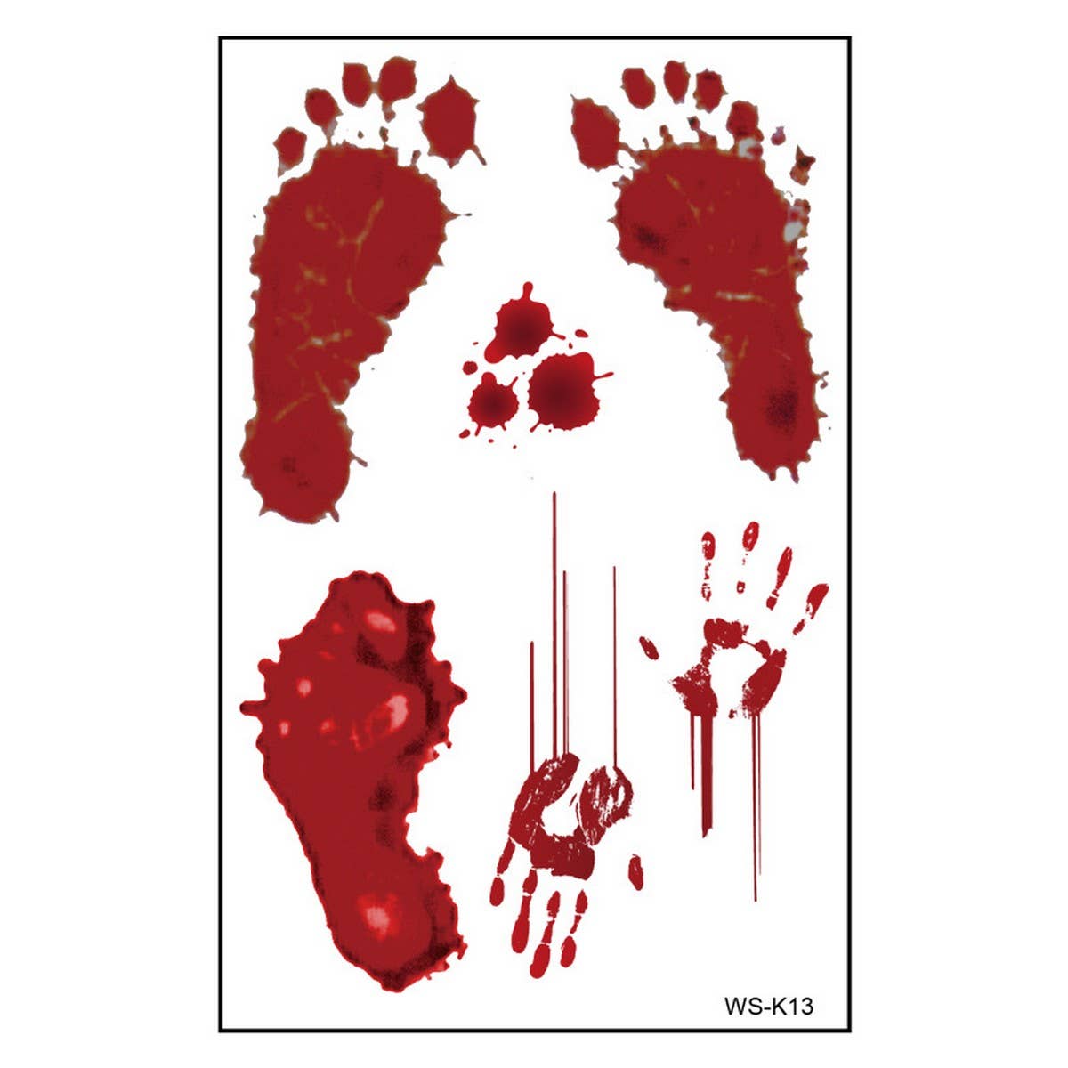 BLOODY SCAR TATTOOS HALLOWEEN PARTY WOUNDS_CWMM8378