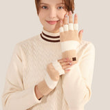 FASHIONABLE KNITTED WARM FLAP HALF FINGER GLOVES_CWAG0379