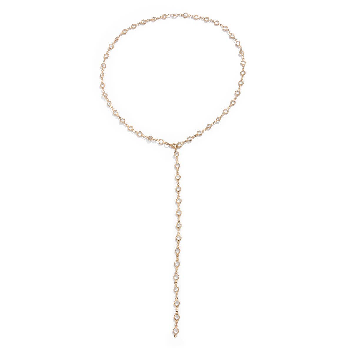 SIMPLE AND FASHIONABLE TASSEL Y CHAIN NECKLACE_CWMM3147
