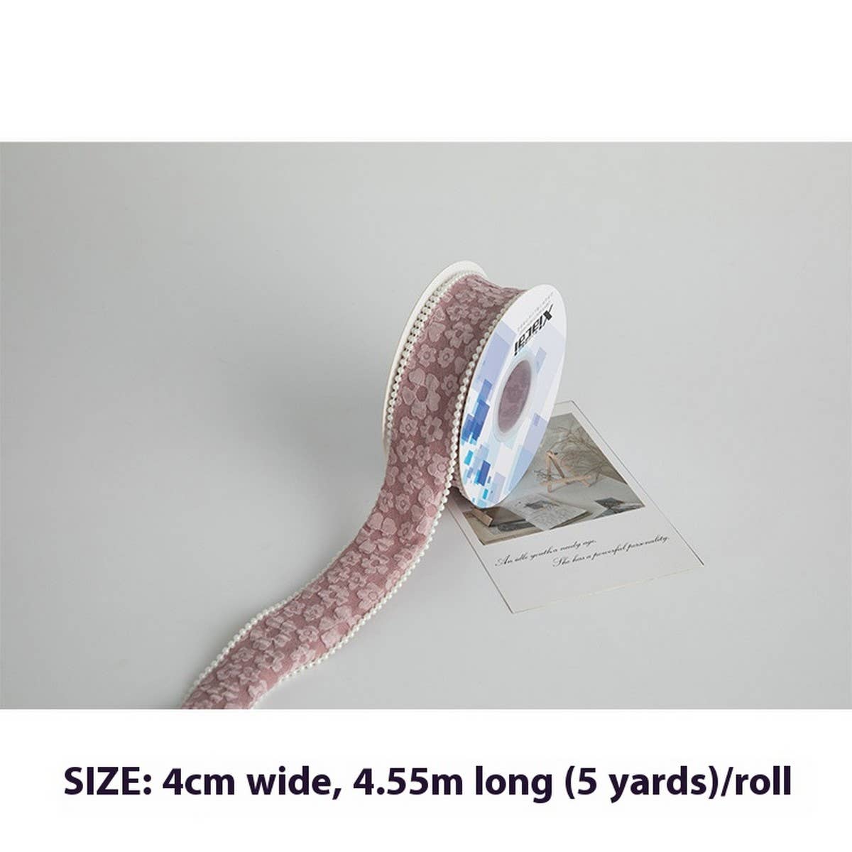 DIY FLORAL RIBBON WITH THREE DIMENSIONAL PATTERN_CWMM5762