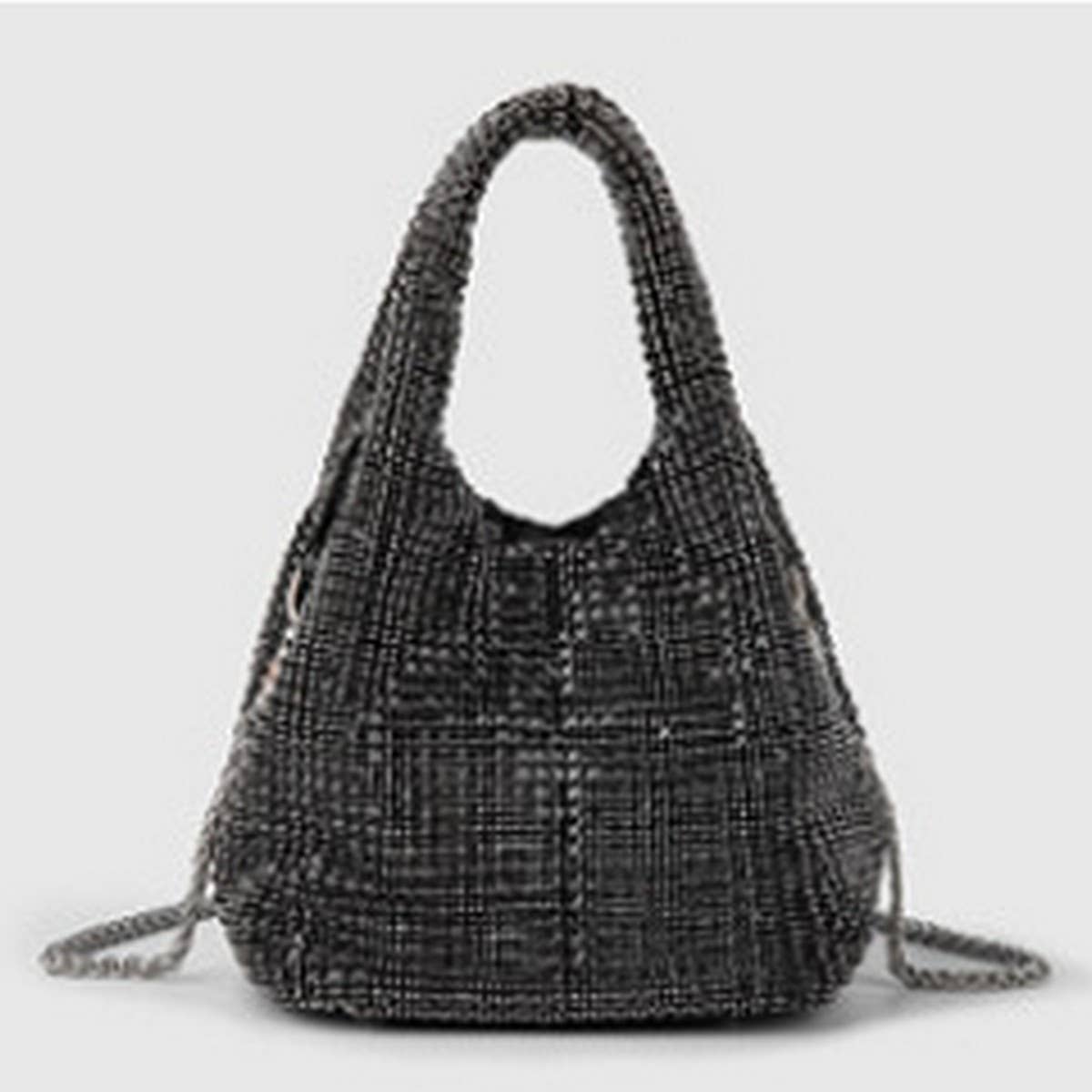 PORTABLE BUCKET BAG ELEGANT RHINESTONE EVENING BAG_CWAB3586