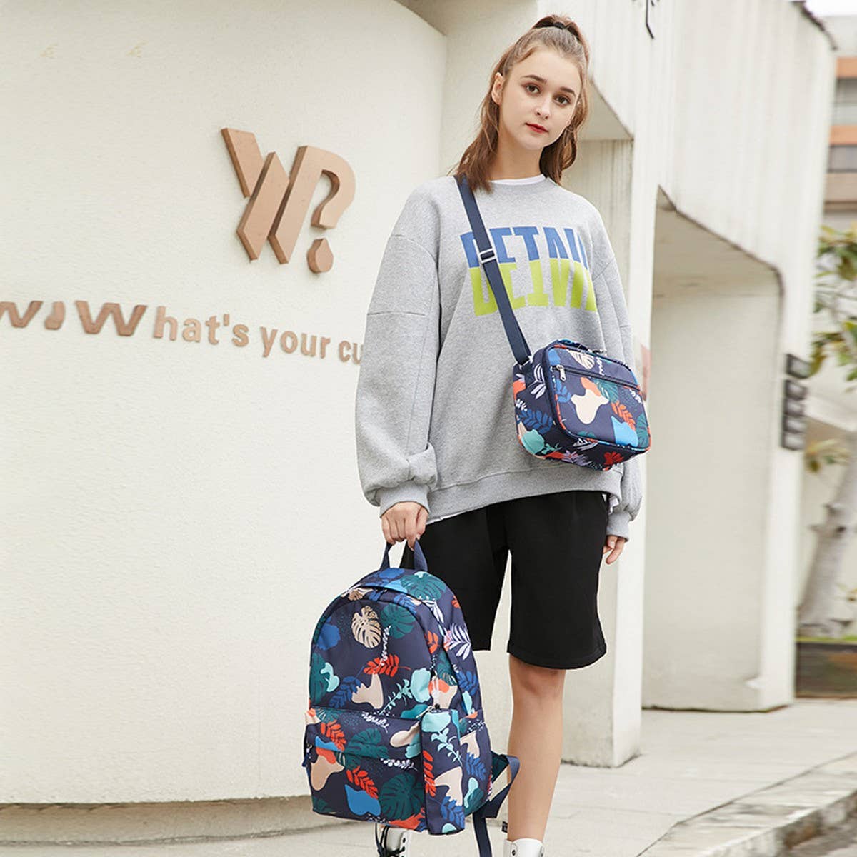Trendy 3-Piece Backpacks For School Travel Use_Cwab5509