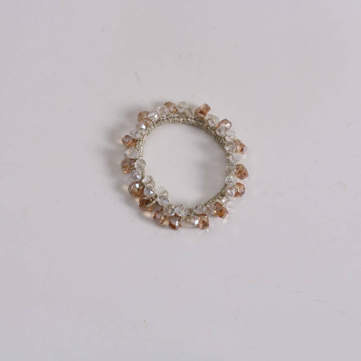 BOHO CRYSTAL HAIR TIE SIMPLE NEW GIRL ELASTIC BAND_CWAHA6766