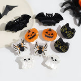 HALLOWEEN MINI HAIR CLAW SET BAT GHOST PUMPKIN_CWAHA2255