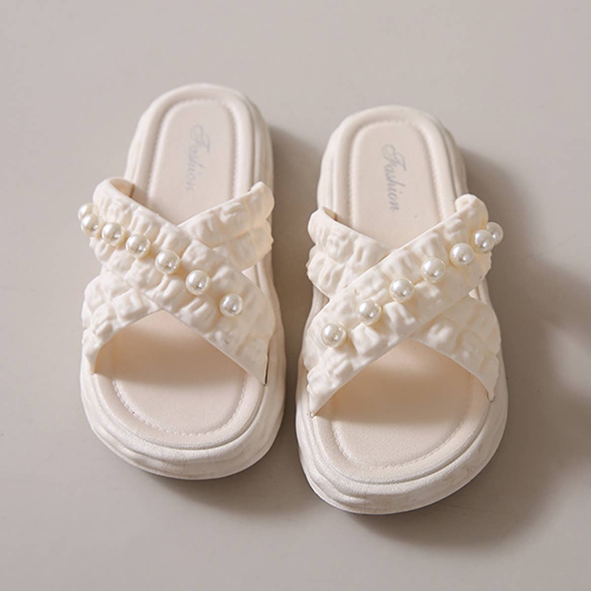 SUMMER BEACH SHOES PEARL CHAIN SANDALS_CWSHS0672