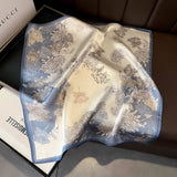 100% MULBERRY SILK SQUARE SCARF FOR HAIR NECK_CWASC0564