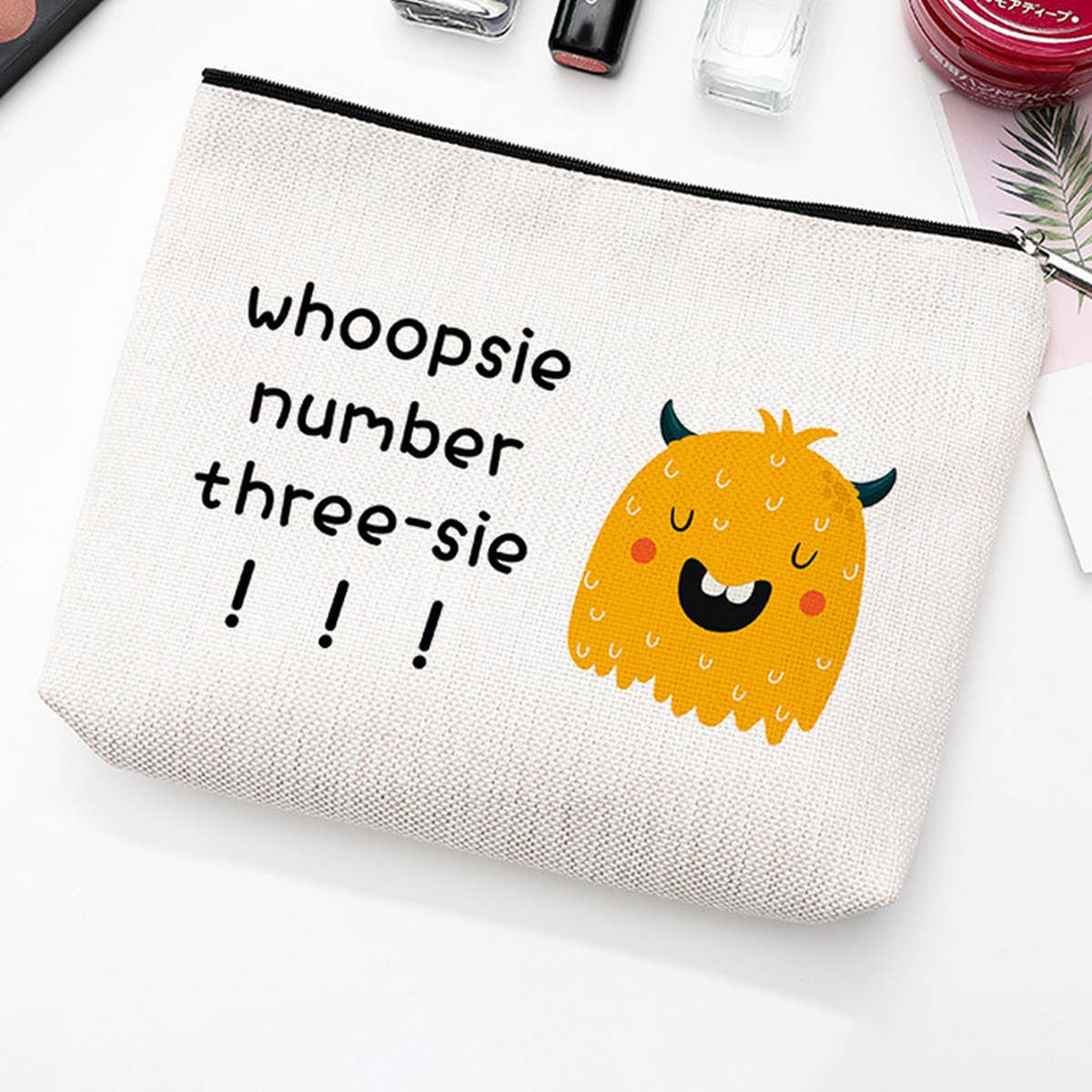 SIMPLE TOILETRIES PRINTED COSMETIC BAG_CWAB1785