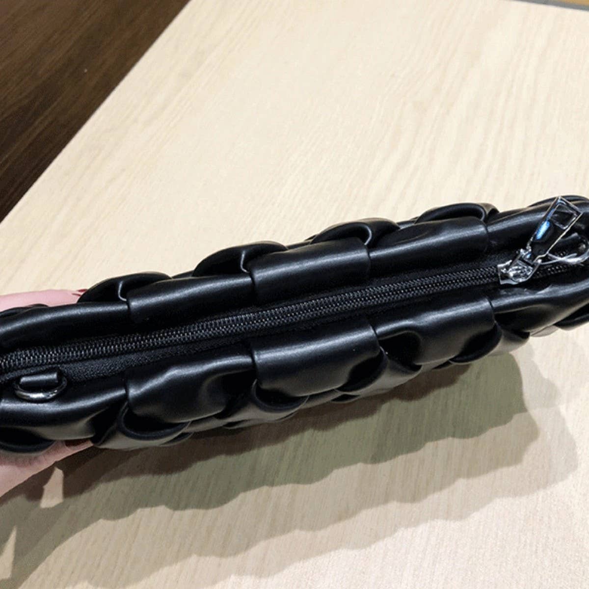 Women'S Woven Vintage Soft Leather Clutch_Cwab2610