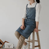 COTTON CANVAS DENIM APRONS WITH POCKETS VINTAGE_CWMM3288