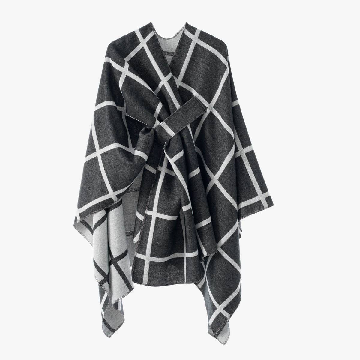 NEW FASHION SHAWL PLAID DUAL PURPOSE SIMPLE SHAWL_CWMM2086