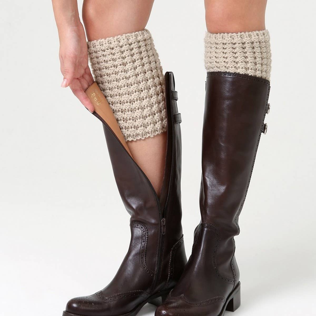 AUTUMN AND WINTER WARM PINEAPPLE FLOWER SOCKS_CWMS0764