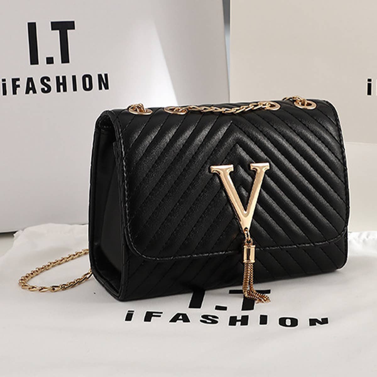 FASHIONABLE STRIPED EMBROIDERED SHOULDER BAG_CUAB0161
