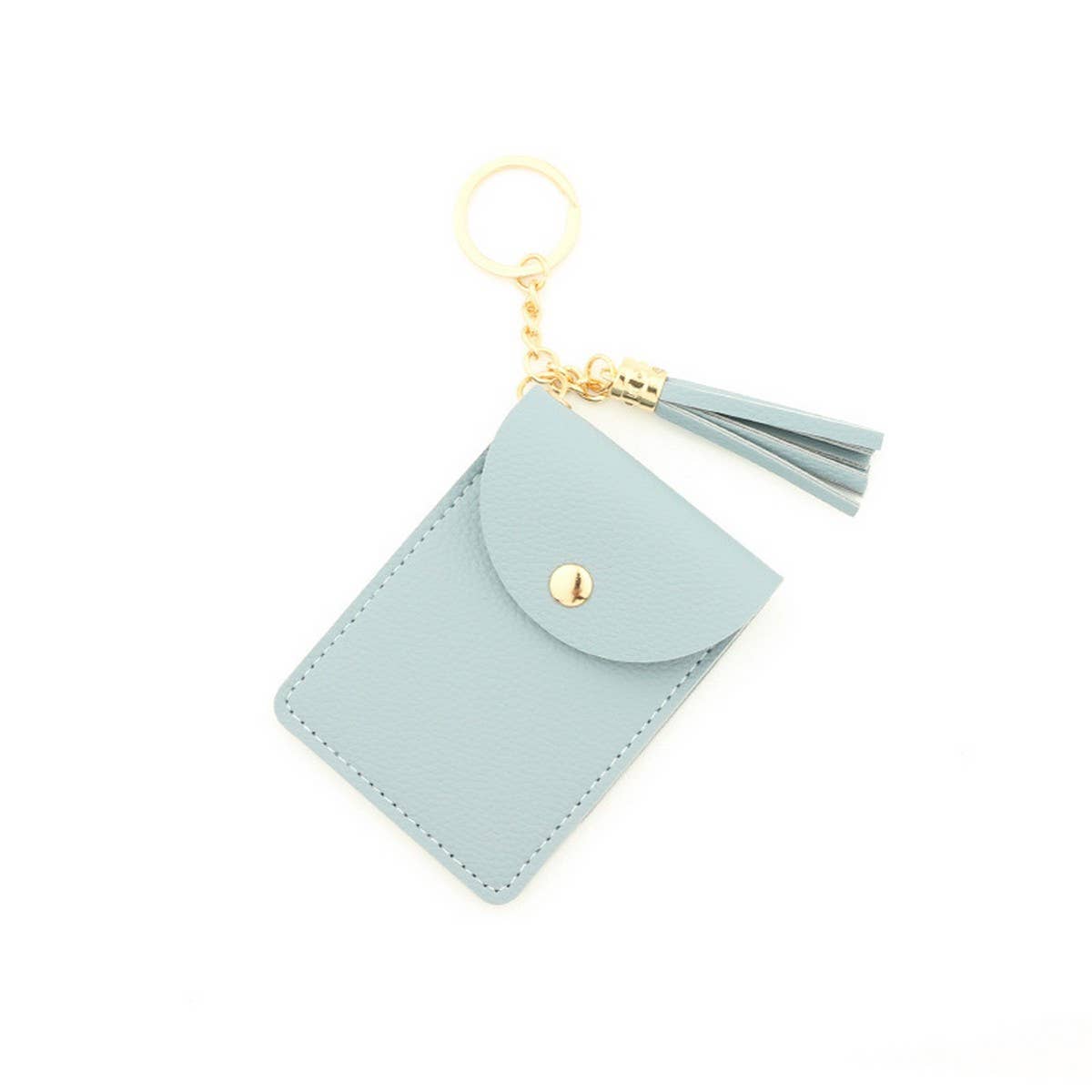 PU LEATHER CARD HOLDER WALLET WITH TASSEL_CWAB4963