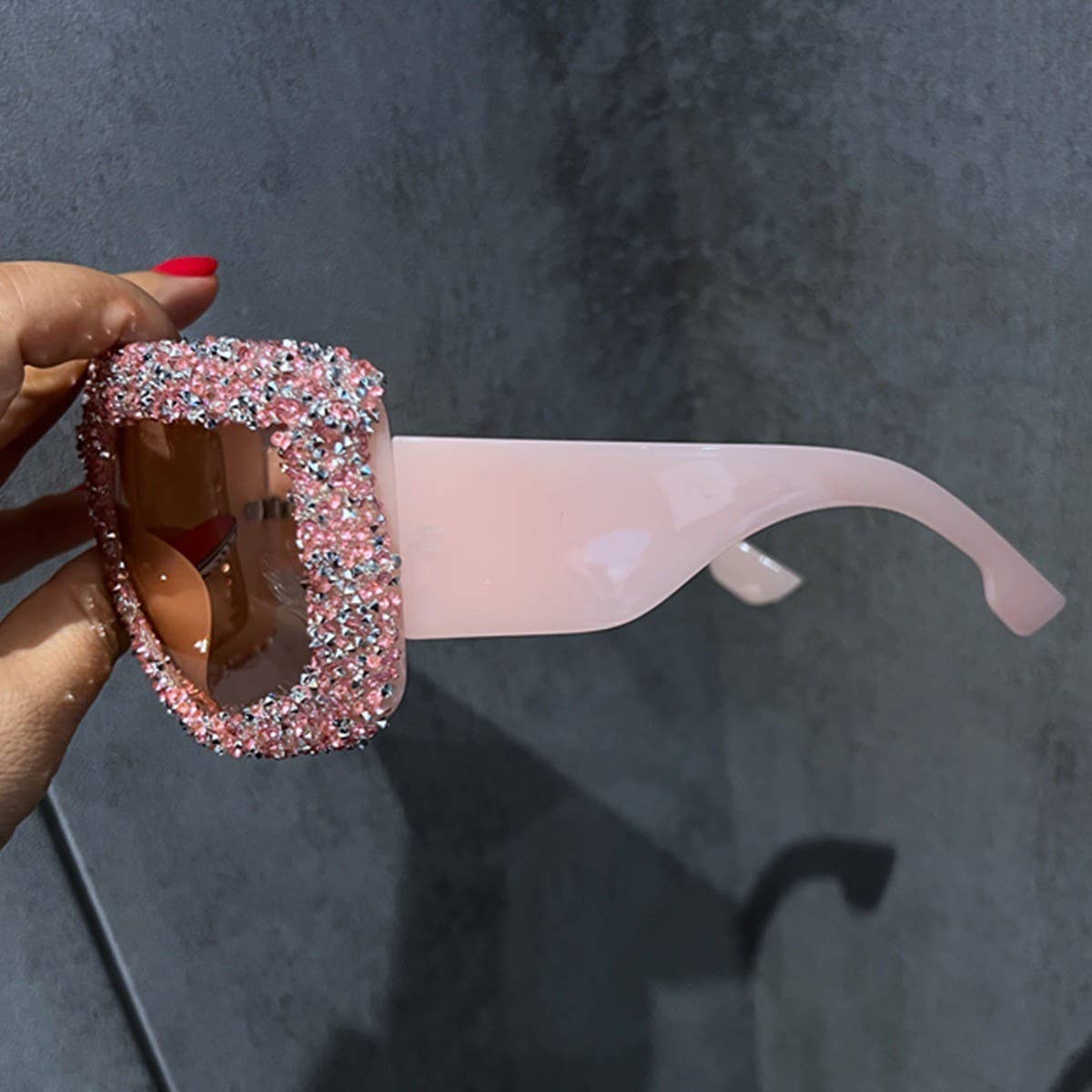 LUXURY RHINESTONE TRENDY LARGE FRAME SUNGLASSES_CWASG0759