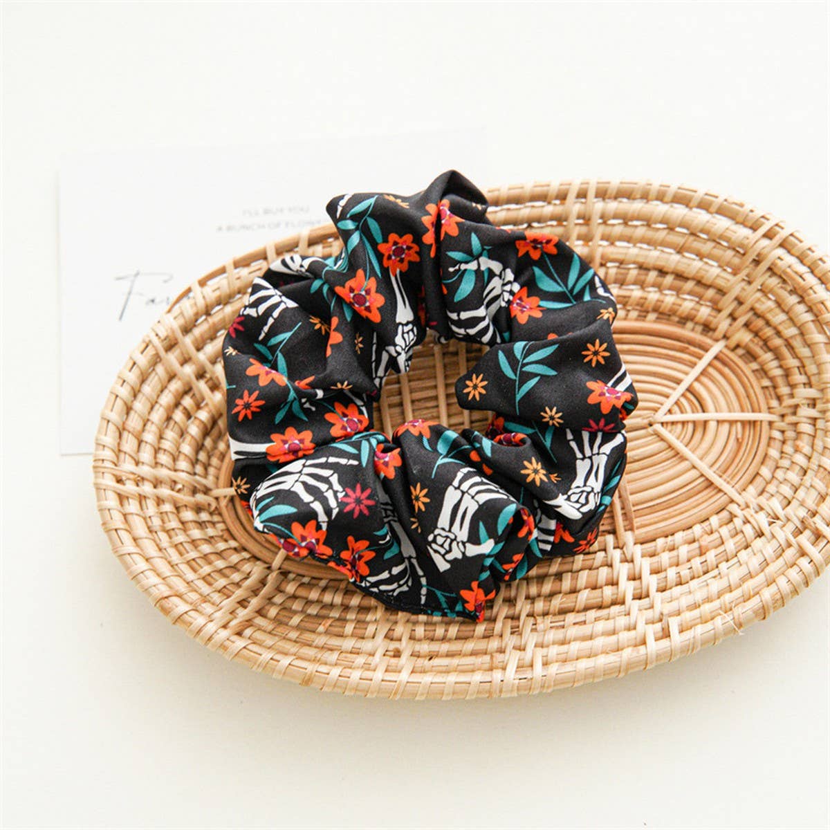 HALLOWEEN PRINTED LARGE INTESTINE HAIR TIE_CWAHA1463