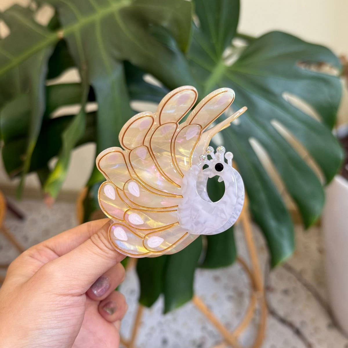 Cwaha4559_New Style Diamond Peacock Cute Unique Hairpin