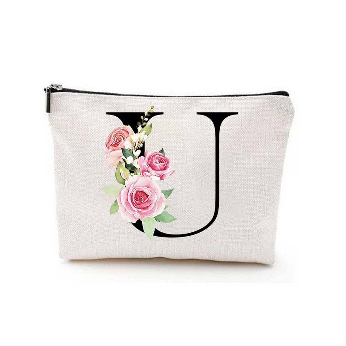 SIMPLE DOUBLE SIDED PRINTED ZIPPER COSMETIC BAG_CWAB2251