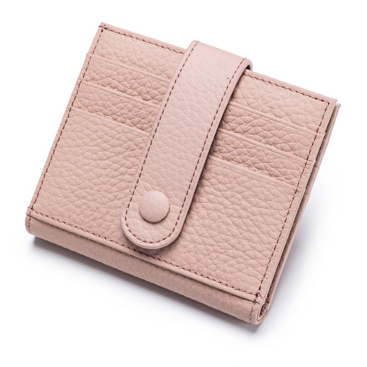 COWHIDE LEATHER SHORT ULTRA THIN SMALL WALLET_CWAB3817