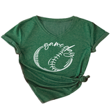 CASUAL WOMEN S TEE GAME DAY V NECK DESIGN_CWTTS1535