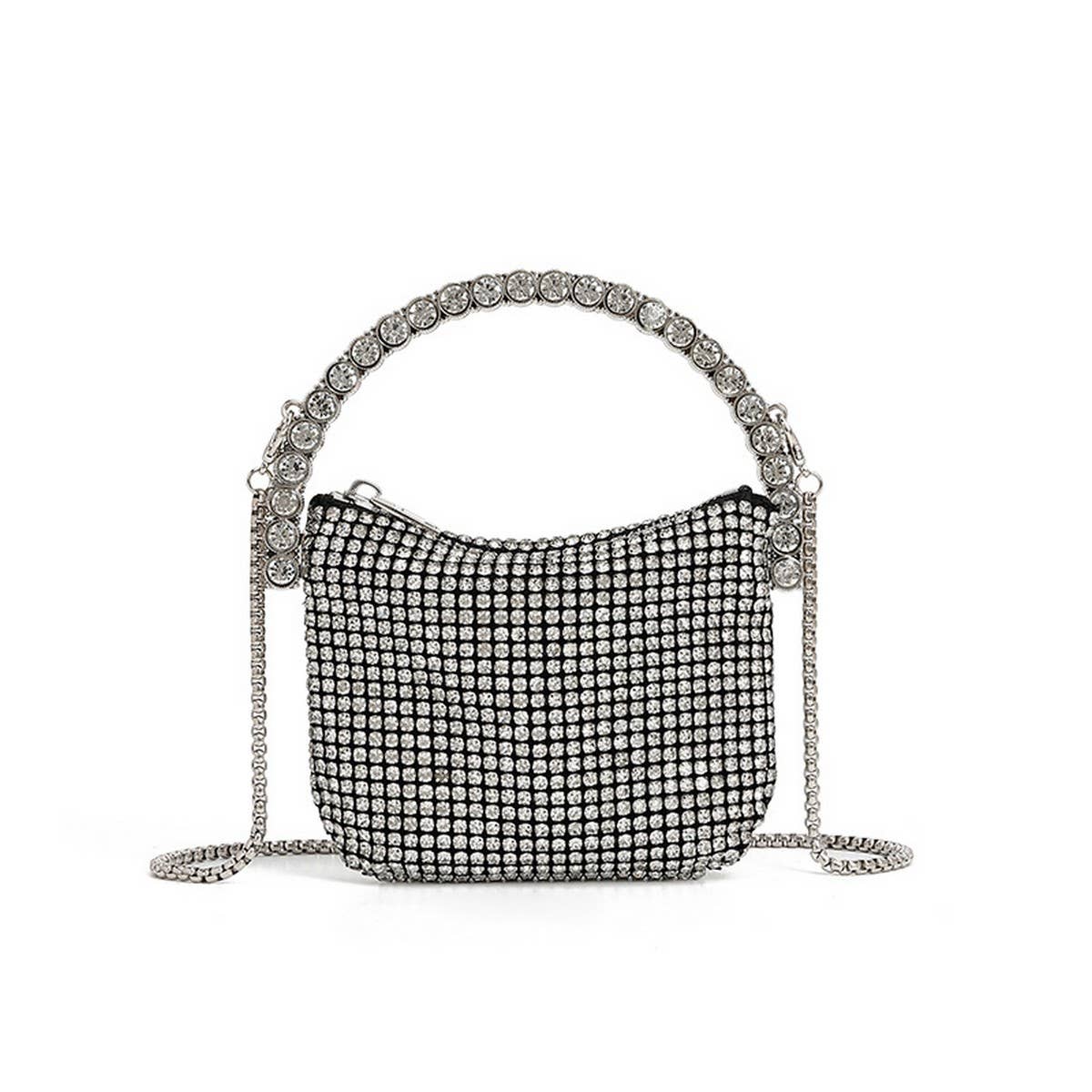 Fashionable Rhinestone Top-Handle Evening Bag_Cwab3604
