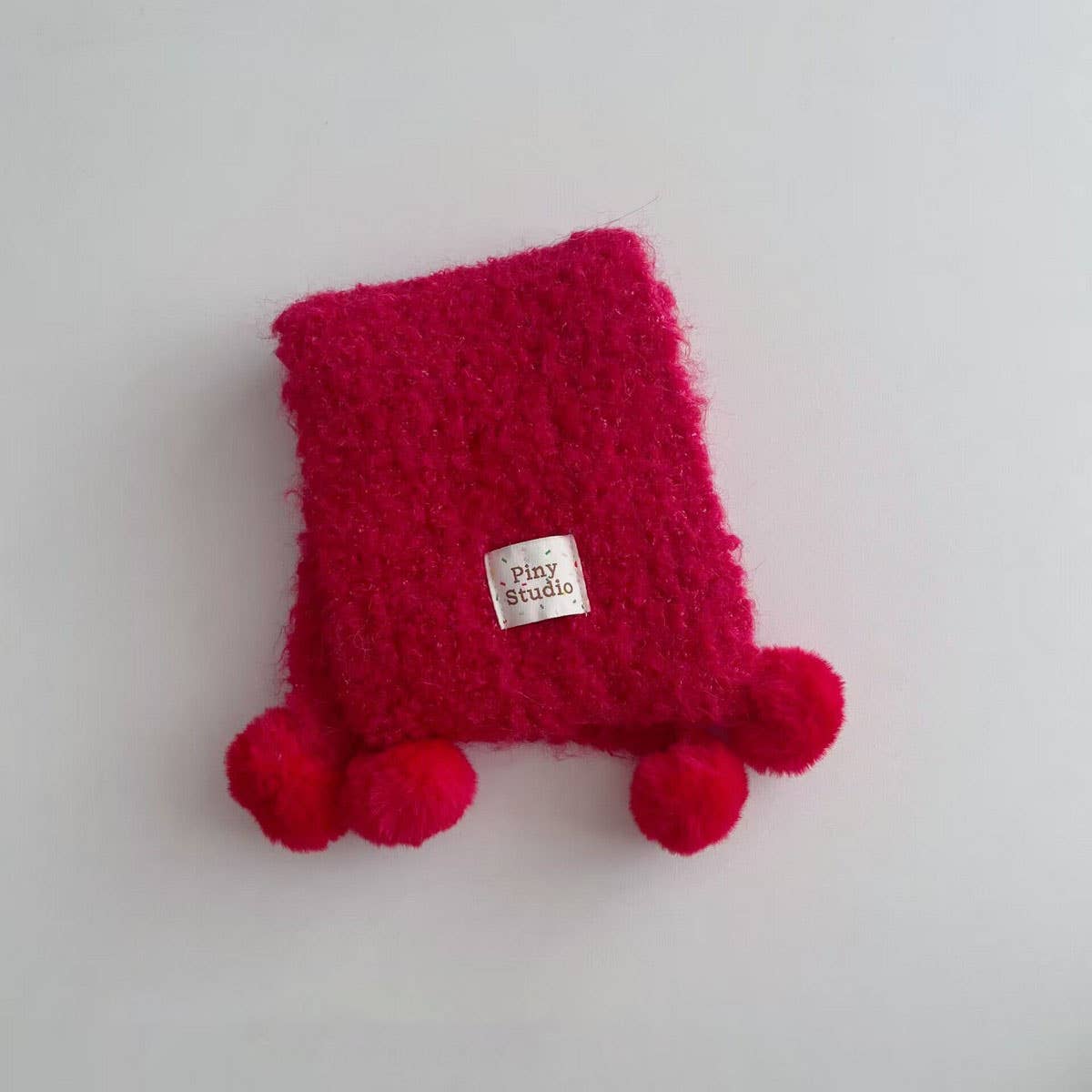 CUTE POM POM KNIT SCARF NECK WARMER FOR KIDS_CWASC2088
