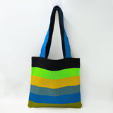 Women Fashion Striped Knitted Shoulder Handbag_Cwab1516