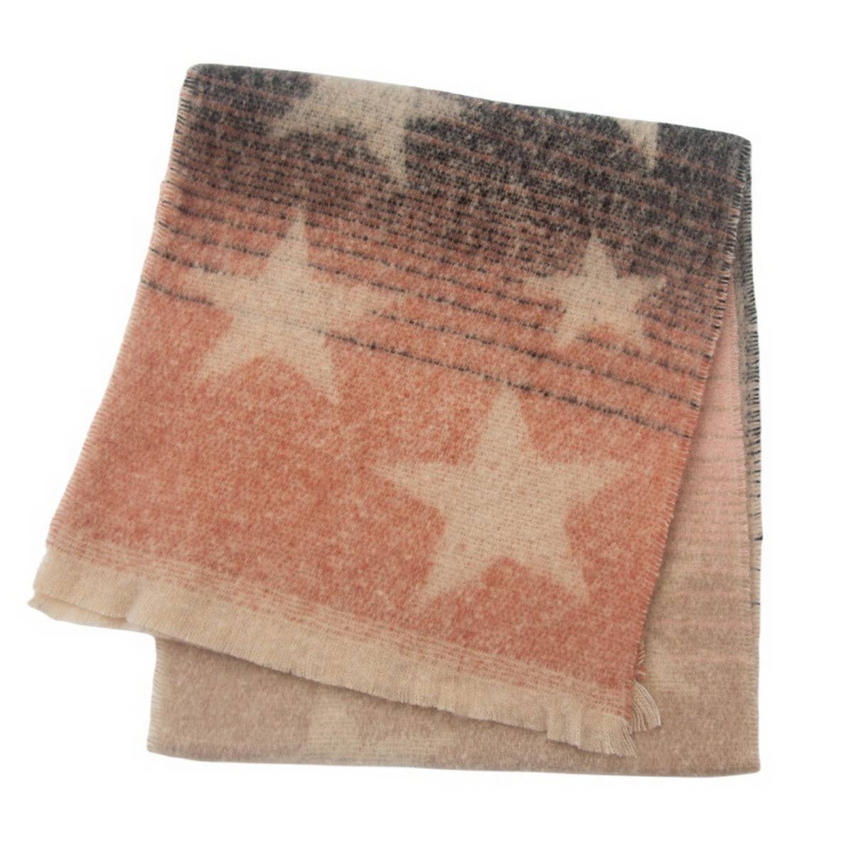 STAR GRADIENT SCARF JACQUARD WINTER WRAP_CWASC0859