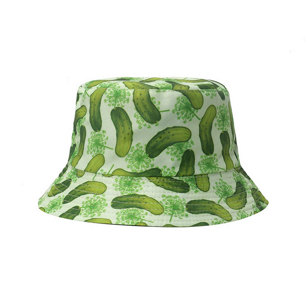 NEW CASUAL ALL MATCH CUCUMBER PRINT BUCKET HAT_CWAH1559