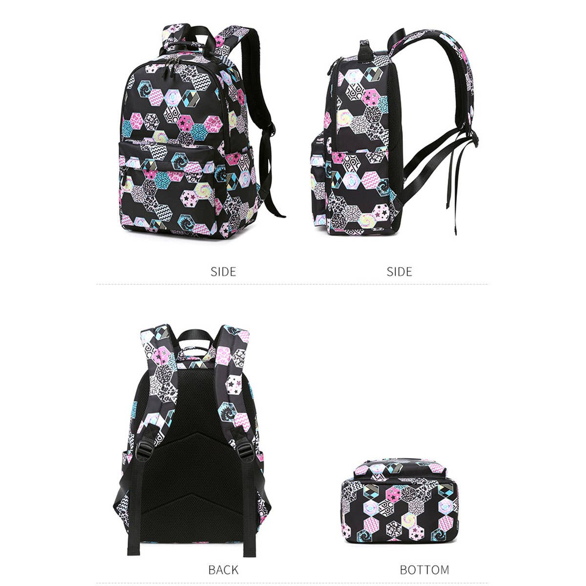 2 PIECE WATERPROOF BACKPACKS FOR SCHOOL GIRLS_CWAB5502