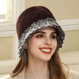 KNITTED BUCKET HAT WARM EAR PROTECTION BEANIE_CWAH1980