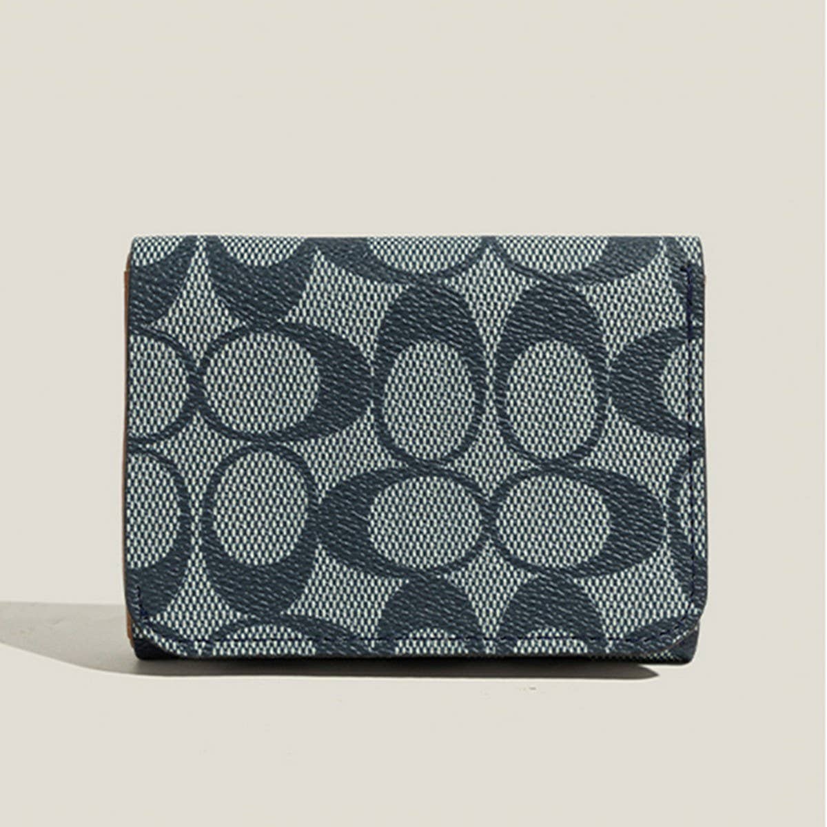 New Vintage Geometric Letter Mini 3-Fold Wallet_Cwab06269