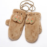 Winter Cute Rabbit Halter Full Finger Gloves_Cwag0258