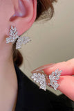 Women Fashion Exquisite Zircon Butterfly Earrings