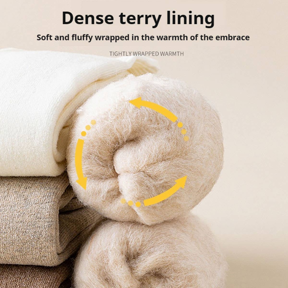 THERMAL FLEECE LINED CREW SOCKS FOR WOMEN WINTER_CWMS0282