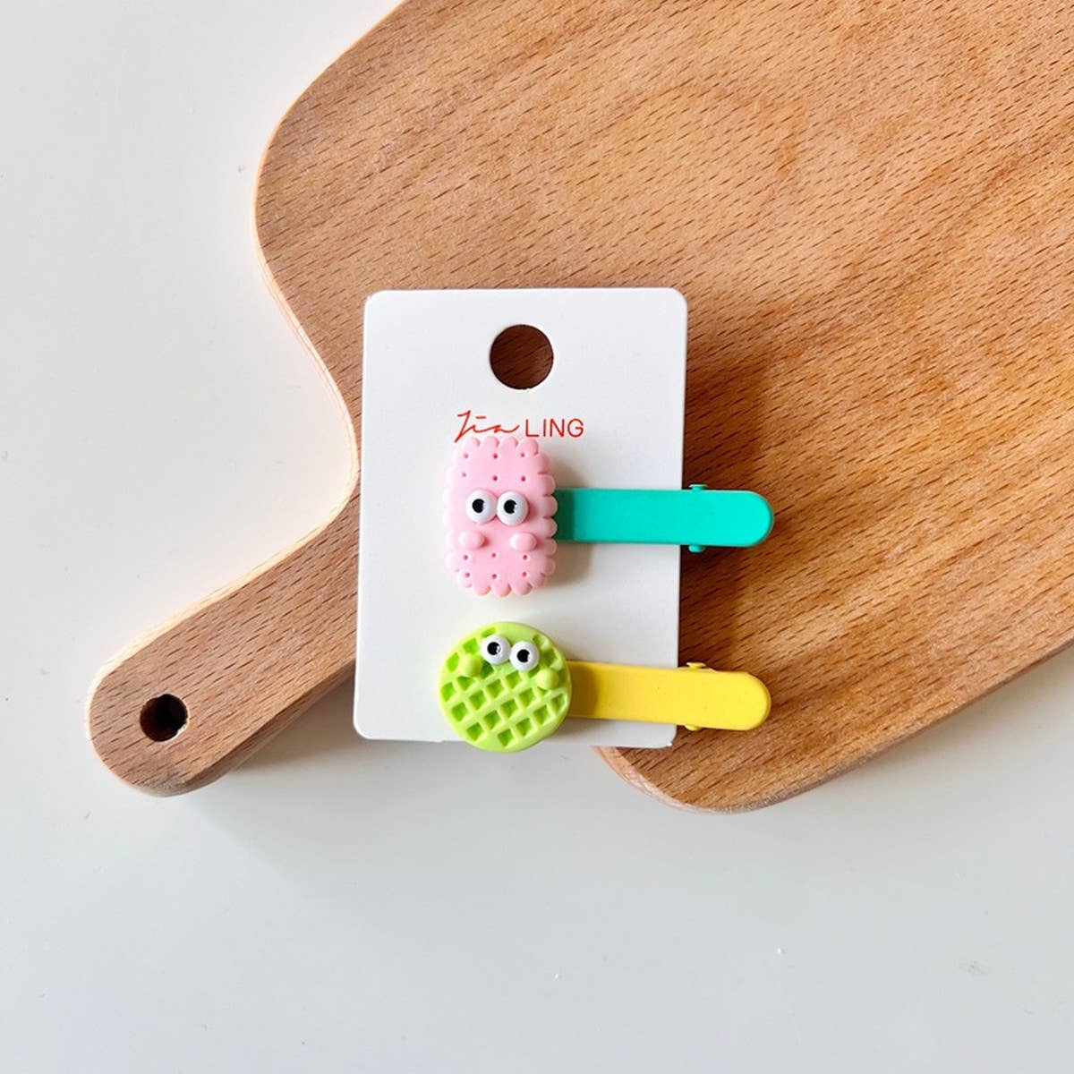 Childrens Colorful Biscuit Hairpin